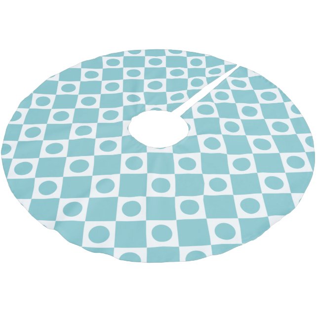Jupon De Sapin En Polyester Brossé Ciel de Mod Retro 60 (Angle)