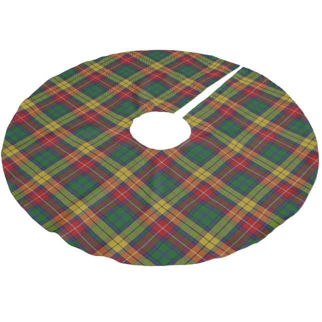 Jupon De Sapin En Polyester Brossé Clan Buchanan Tartan (Angle)