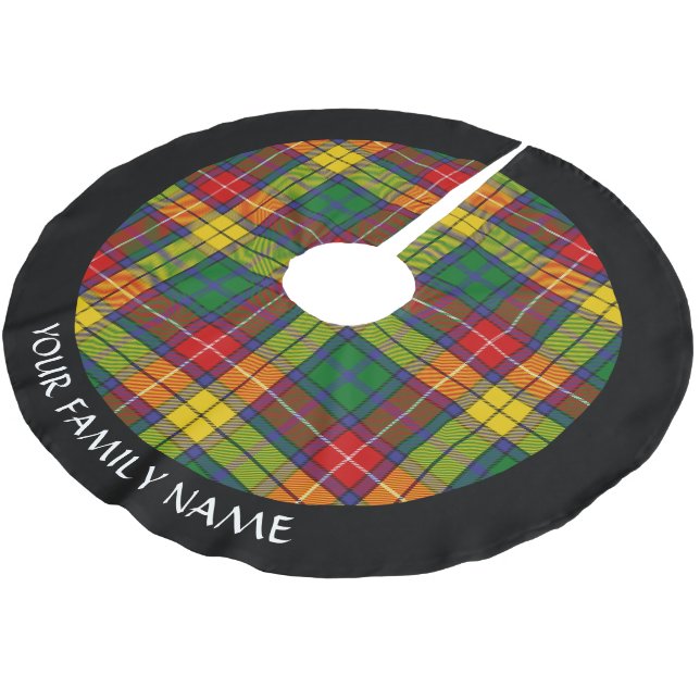 Jupon De Sapin En Polyester Brossé Clan Buchanan Tartan (Angle)