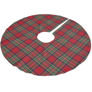 Jupon De Sapin En Polyester Brossé Clan classique plaid Stewart Red Tartan