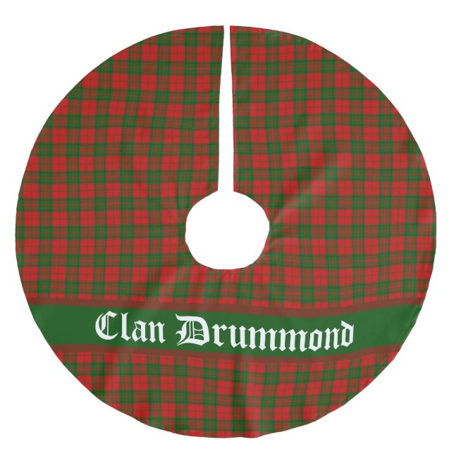Jupon De Sapin En Polyester Brossé Clan Drummond Tartan personnalisable (Devant)