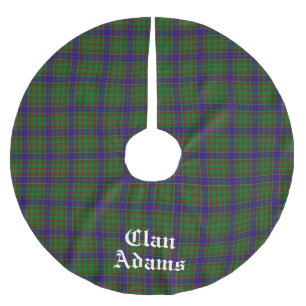 Jupon De Sapin En Polyester Brossé Clan écossais Adams Tartan Custom