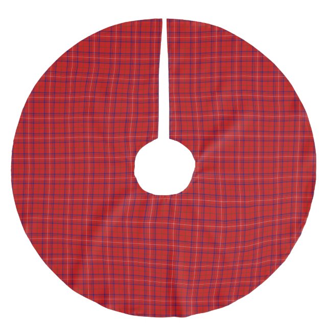 Jupon De Sapin En Polyester Brossé Clan Rose Tartan Plaid (Devant)