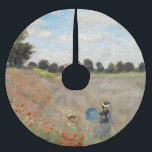 Jupon De Sapin En Polyester Brossé Claude Monet - Champ de pavot<br><div class="desc">Poppy Field / Poppies sauvages,  près d'Argenteuil / Les Coquelicots - Claude Monet en 1873</div>