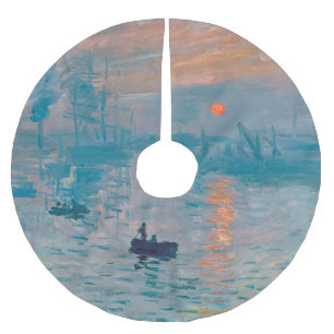 Jupon De Sapin En Polyester Brossé Claude Monet Impression Soleil Levant Français