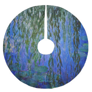 Jupon De Sapin En Polyester Brossé Claude Monet - Nymphéas avec saule pleureur