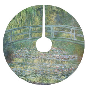 Jupon De Sapin En Polyester Brossé Claude Monet Pont Japonais Art Nymphéa