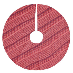 Jupon De Sapin En Polyester Brossé Closeup stripy crochet texture.