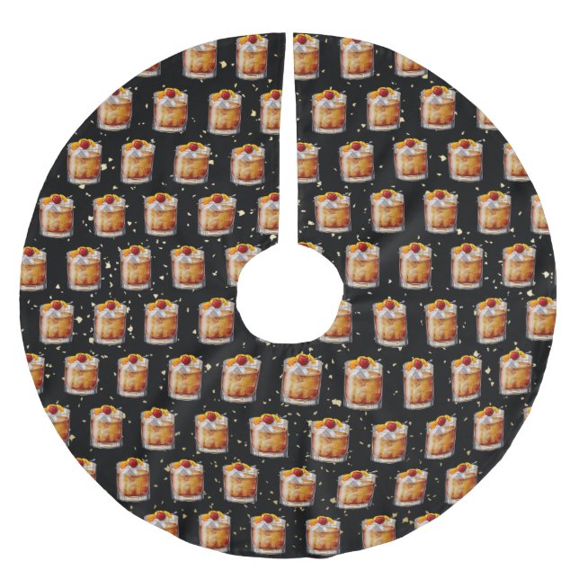 Jupon De Sapin En Polyester Brossé Cocktail à l'ancienne (Devant)