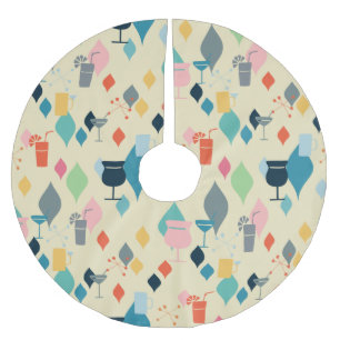 Jupon De Sapin En Polyester Brossé Cocktails modernes du milieu du siècle