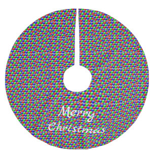 Jupon De Sapin En Polyester Brossé Colorful Building Block Thunder_Cove