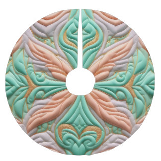 Jupon De Sapin En Polyester Brossé Conception abstraite composée