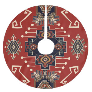 Jupon De Sapin En Polyester Brossé Conception de tapis ornementaux : Géométrique Vint