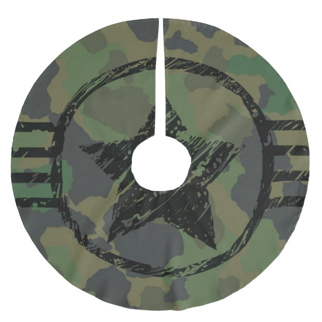 Jupon De Sapin En Polyester Brossé conception du camouflage militaire (Devant)