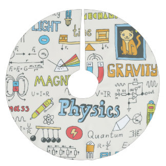 Jupon De Sapin En Polyester Brossé Concepts de physique, style vintage dessiné à la m