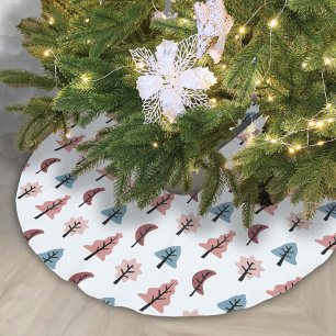 Jupon De Sapin En Polyester Brossé Cookie Tree Motif Pastel Holiday