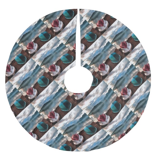 Jupon De Sapin En Polyester Brossé Coques des bateaux et marmaris Hiver (Devant)