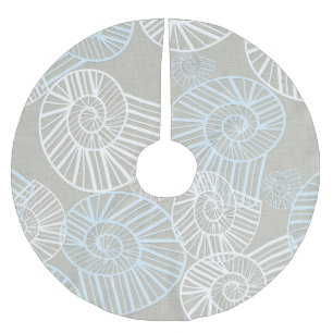 Jupon De Sapin En Polyester Brossé Coquilles de mer