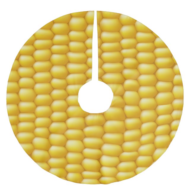 Jupon De Sapin En Polyester Brossé Corn Cob Arrière - plan (Devant)