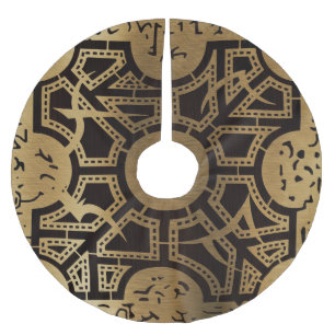 Jupon De Sapin En Polyester Brossé Côté D de la plaie tombée