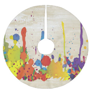Jupon De Sapin En Polyester Brossé COULEUR FUNNY SPLASH II + votre backgr. & idées