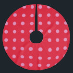 Jupon De Sapin En Polyester Brossé Couleur rouge rose vintage Pois Classic rétro<br><div class="desc">Style rétro vintage Design Extraordinaire</div>