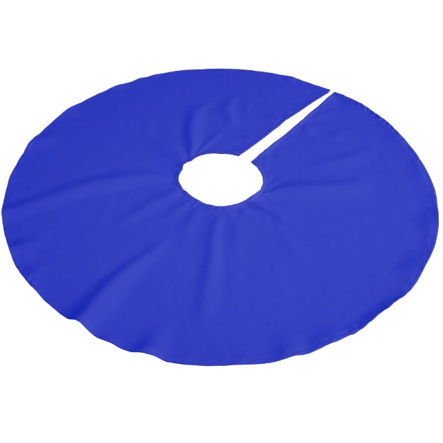 Jupon De Sapin En Polyester Brossé Couleur solide : Bleu royal (Angle)
