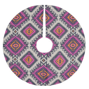 Jupon De Sapin En Polyester Brossé Couleurs rétro, design Navajo tribal.