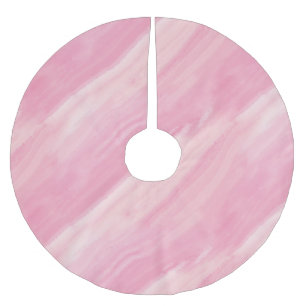 Jupon De Sapin En Polyester Brossé Coups de pinceau ombrés rayures marbre rose versé