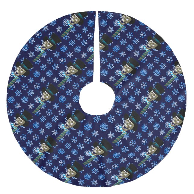 Jupon De Sapin En Polyester Brossé Crâne gelé (Devant)