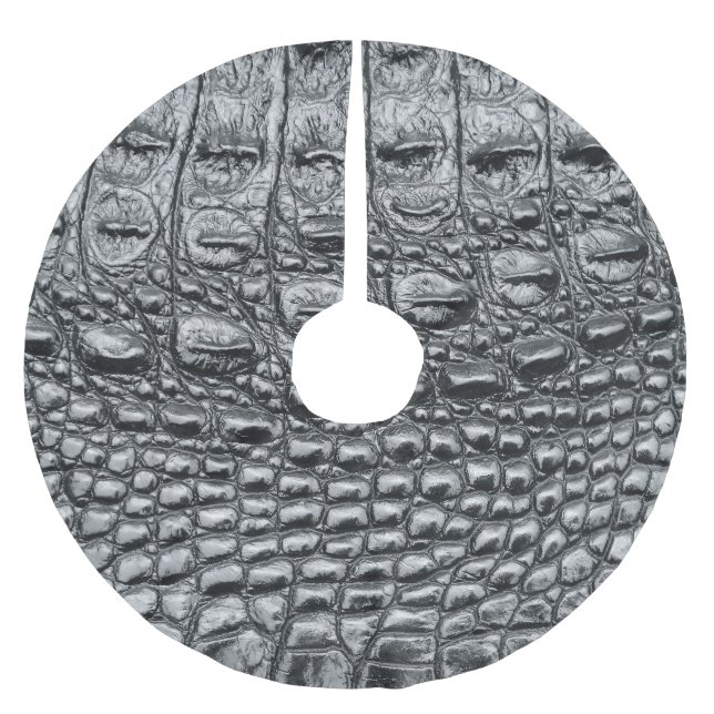 Jupon De Sapin En Polyester Brossé Crocodile Noir : Météo Noire Mystique (Devant)