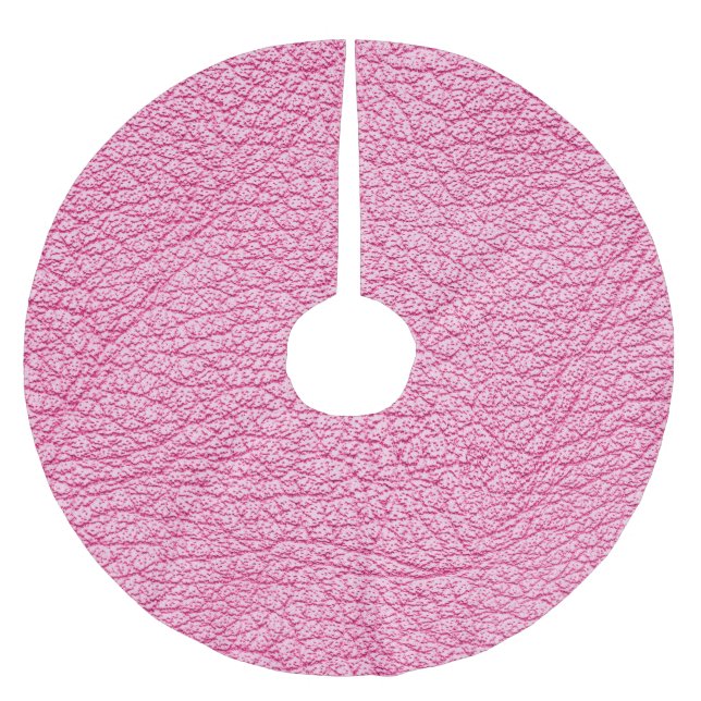 Jupon De Sapin En Polyester Brossé Cuir rose gros plan, arrière - plan texturé. (Devant)