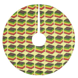 Jupon De Sapin En Polyester Brossé Cuisine italienne Rainbow Tricolor sept couches Co