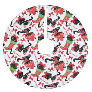 JUPON DE SAPIN EN POLYESTER BROSSÉ CUTE CUTE NOIRE NOËL CUISINE EN STOCKAGE