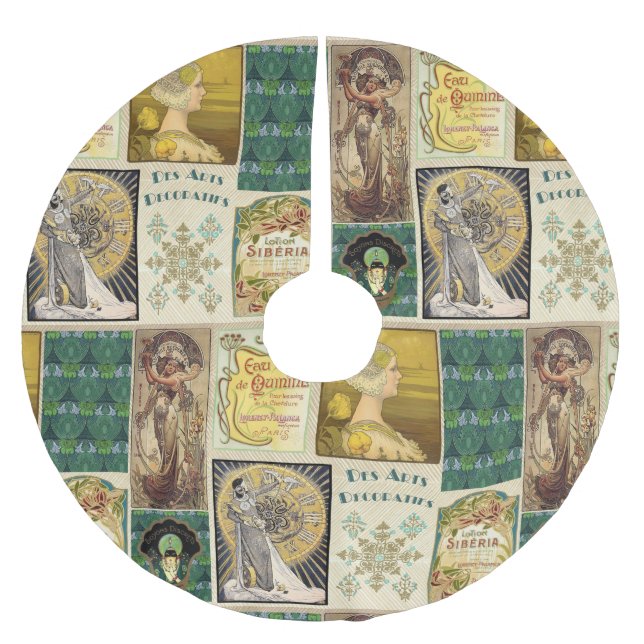 Jupon De Sapin En Polyester Brossé Dames Art Nouveau  (Devant)