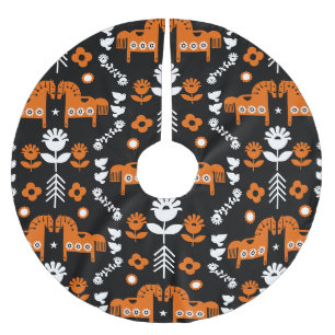 Jupon De Sapin En Polyester Brossé Décor de la maison du Cheval de Données Nordique