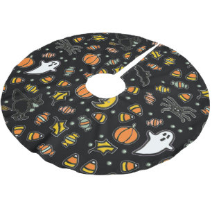Jupon De Sapin En Polyester Brossé Décoration amusante d'Halloween