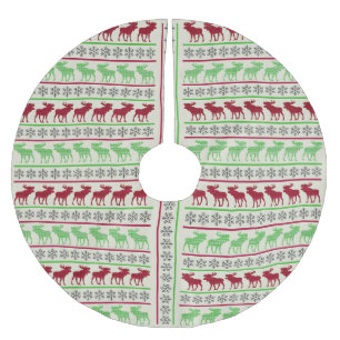 JUPON DE SAPIN EN POLYESTER BROSSÉ DÉCORATIONS DE NOËL RENNE 