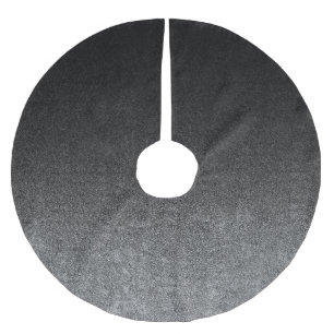 Jupon De Sapin En Polyester Brossé Dégradé en argent et en Parties scintillant noire