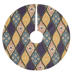 Jupon De Sapin En Polyester Brossé Denim Bleu Art Nouveau : sans couture