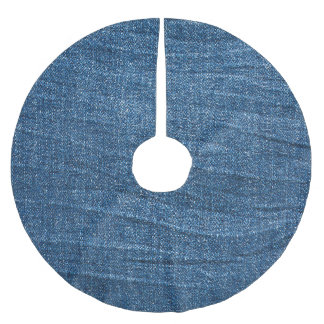 Jupon De Sapin En Polyester Brossé Dénim bleu Texture : Jeans classiques.