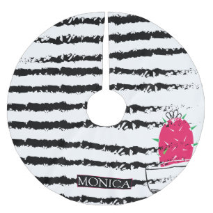 Jupon De Sapin En Polyester Brossé Design motif rose Cactus