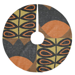 Jupon De Sapin En Polyester Brossé Design scandinave : Motif Vintage sans couture