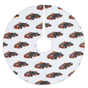 Jupon De Sapin En Polyester Brossé dessin animé de Kart racing