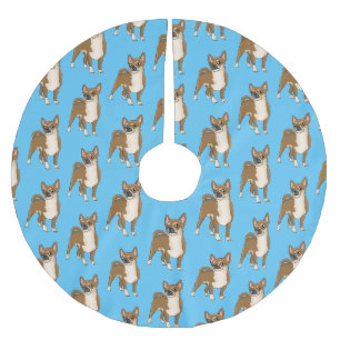 Jupon De Sapin En Polyester Brossé Dessin de Chihuahua pour chien
