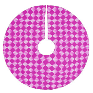 Jupon De Sapin En Polyester Brossé Diamants satinés du milieu du siècle - orchidée et