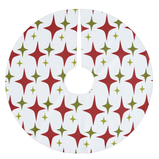 Jupon De Sapin En Polyester Brossé Diamond Stars (Devant)