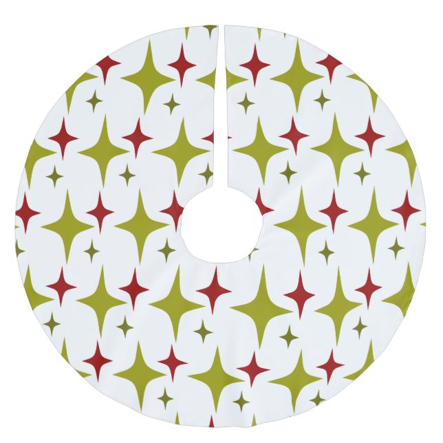 Jupon De Sapin En Polyester Brossé Diamond Stars (Devant)