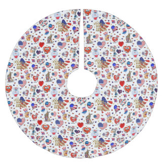 JUPON DE SAPIN EN POLYESTER BROSSÉ DIEU BÉNISSE L'AMÉRIQUE