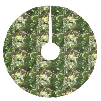 Jupon De Sapin En Polyester Brossé Dragonfly on a Twig Tree Skirt